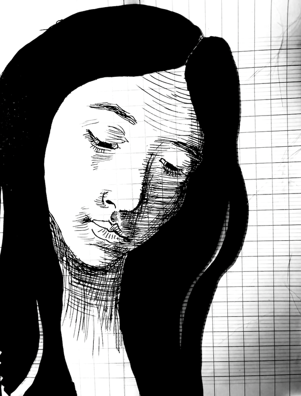 Girl holding something dead